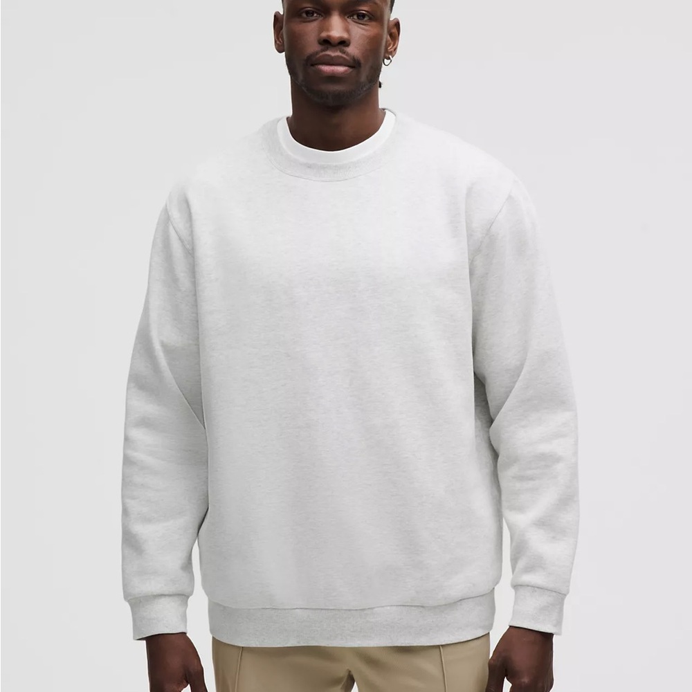 Lululemon Men’s Crewneck Sweatshirt - Size Large - Light Heather Grey